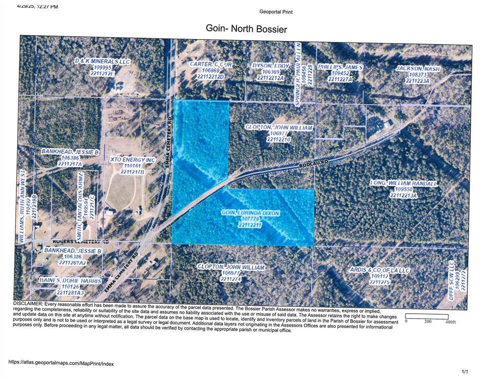 Cotton Valley, LA 71018,0 Bodcau Road