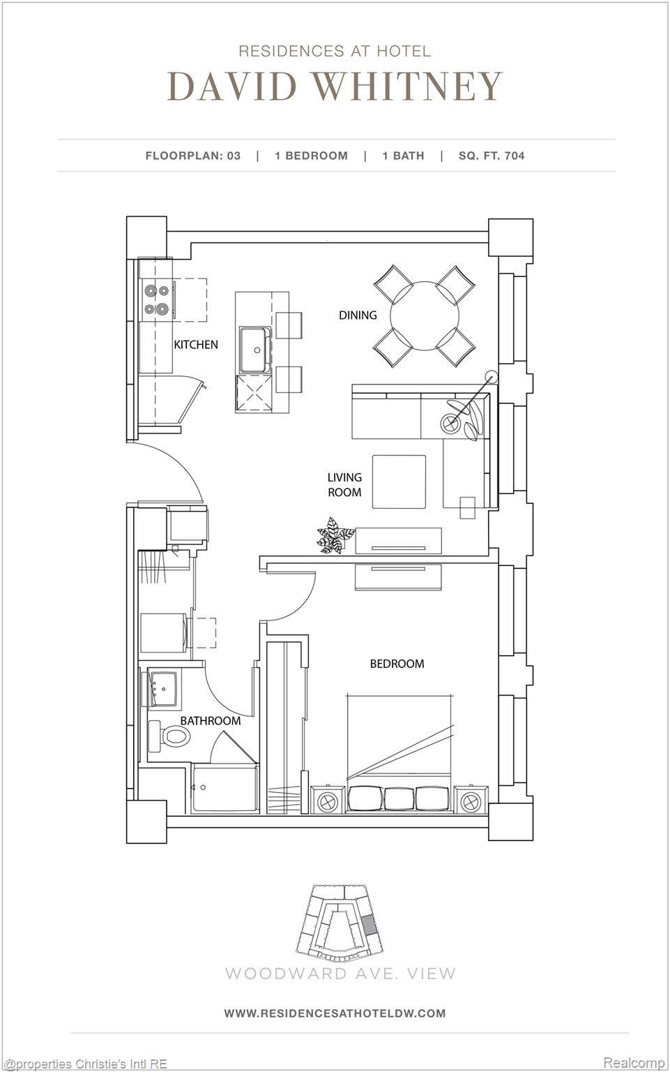 Detroit, MI 48226,1 Park AVE #1203