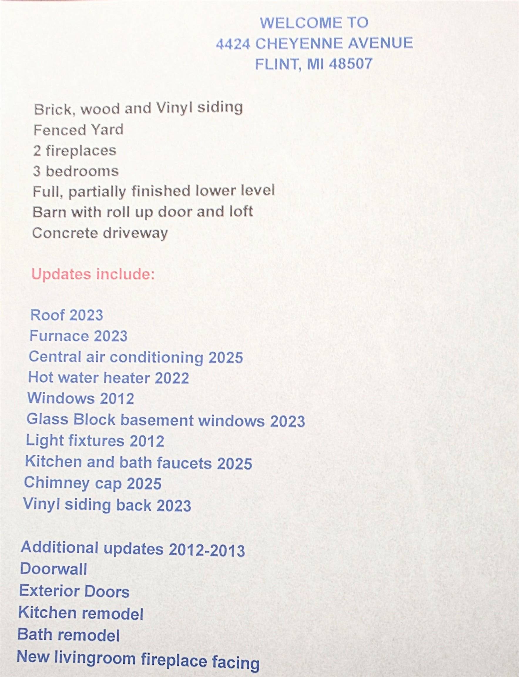 Flint, MI 48507,4424 Cheyenne AVE