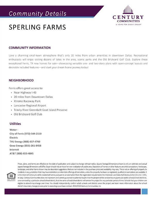 Ferris, TX 75125,444 Suffolk Drive