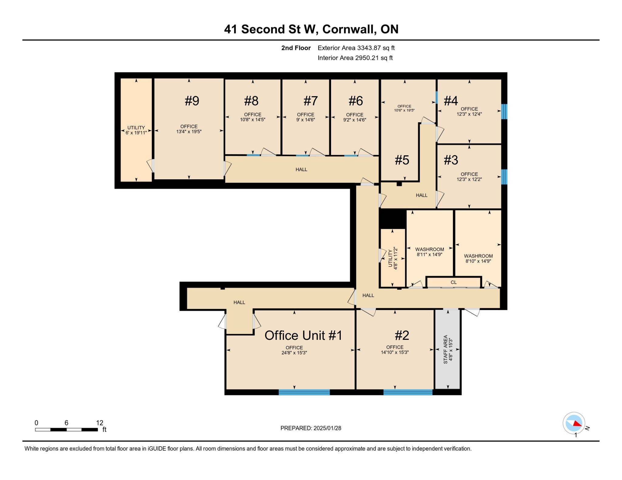 Cornwall, ON K6J 1G3,41 Second ST W #Office Unit 7