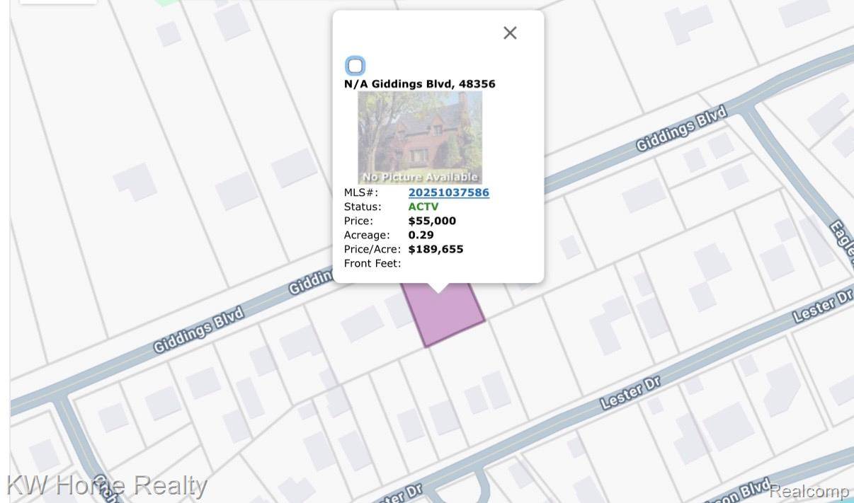 Highland, MI 48356,N/A Giddings Blvd