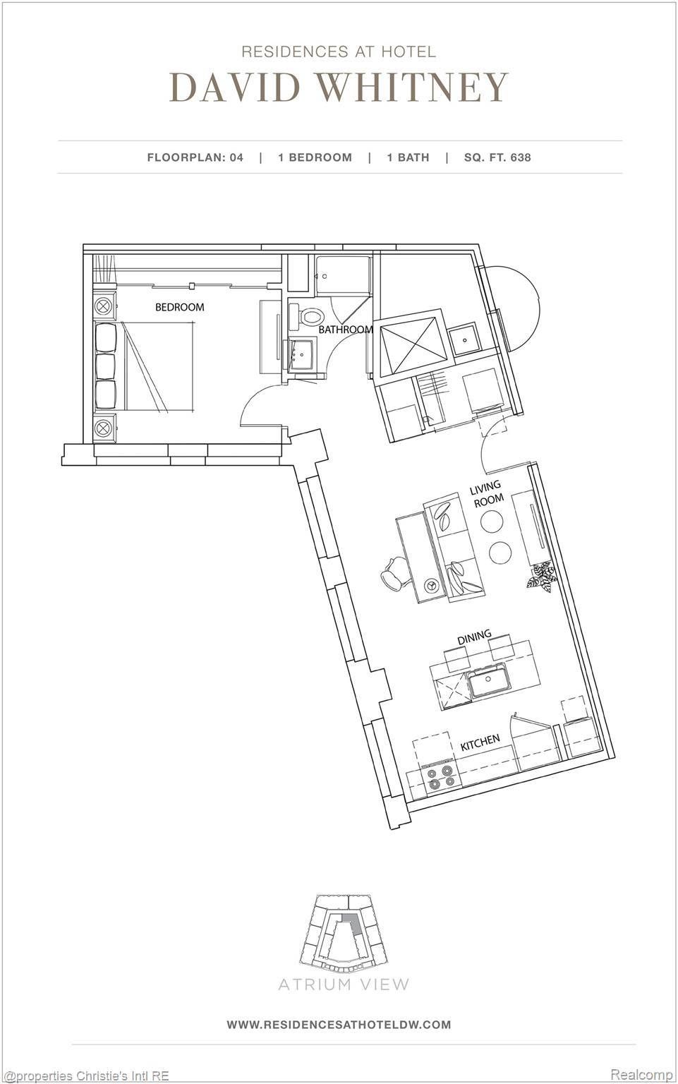 Detroit, MI 48226,1 Park AVE #1404