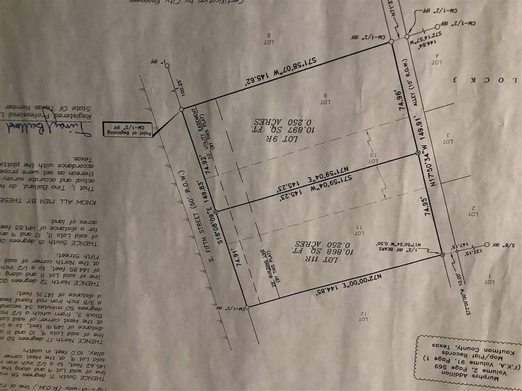 Crandall, TX 75114,Lot 9R S 5th Street