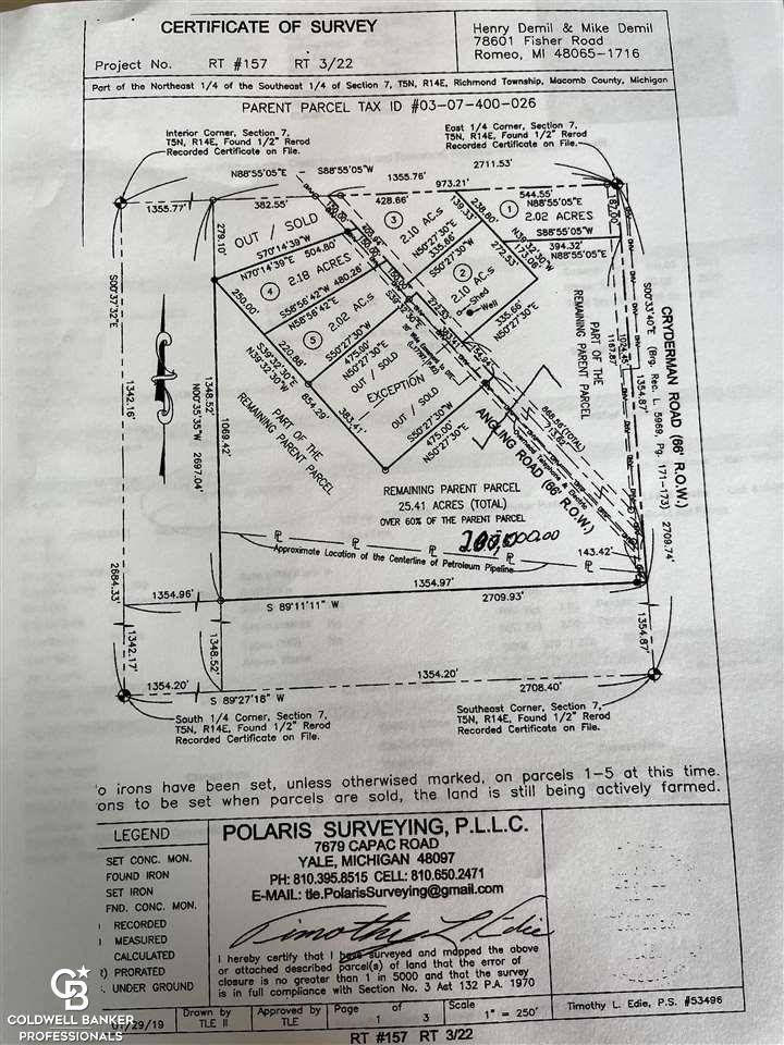 00 Cryderman Rd. Parcel #1, Richmond Twp, MI 48062