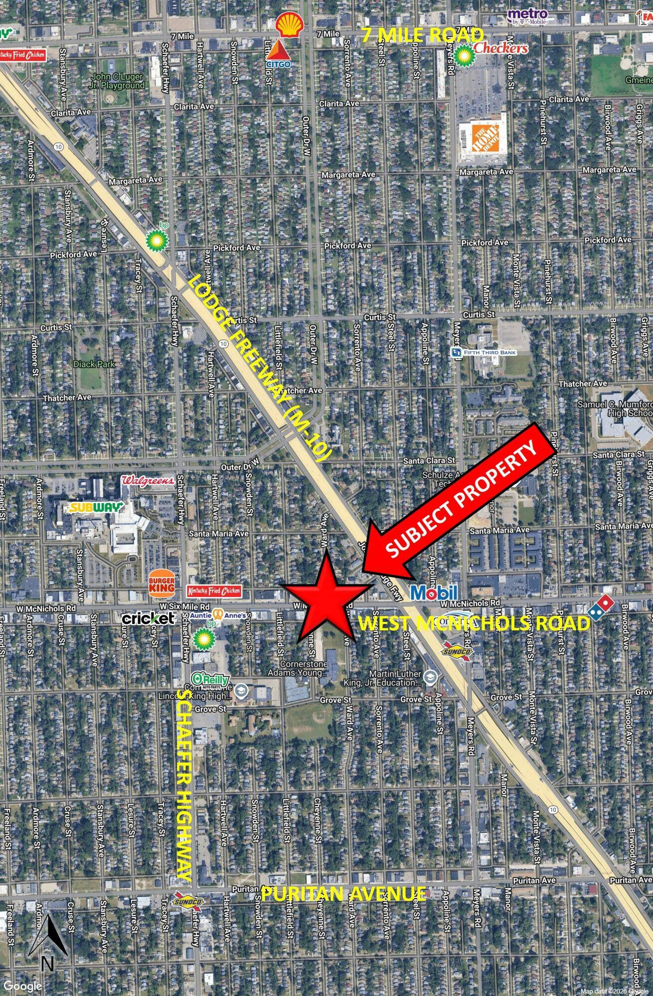 13110 W Mcnichols RD, Detroit City, MI 48235