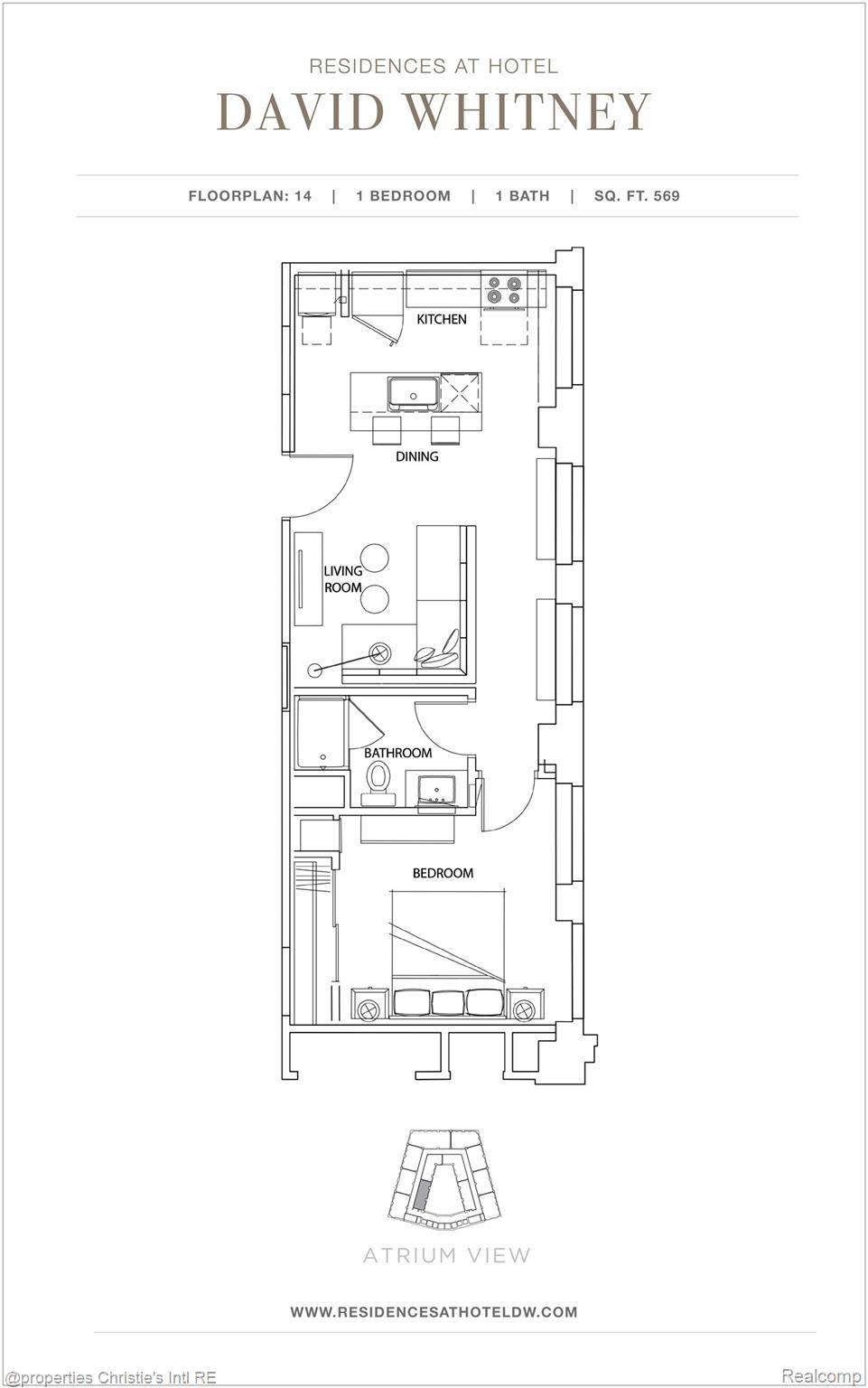 1 Park AVE #1214, Detroit, MI 48226