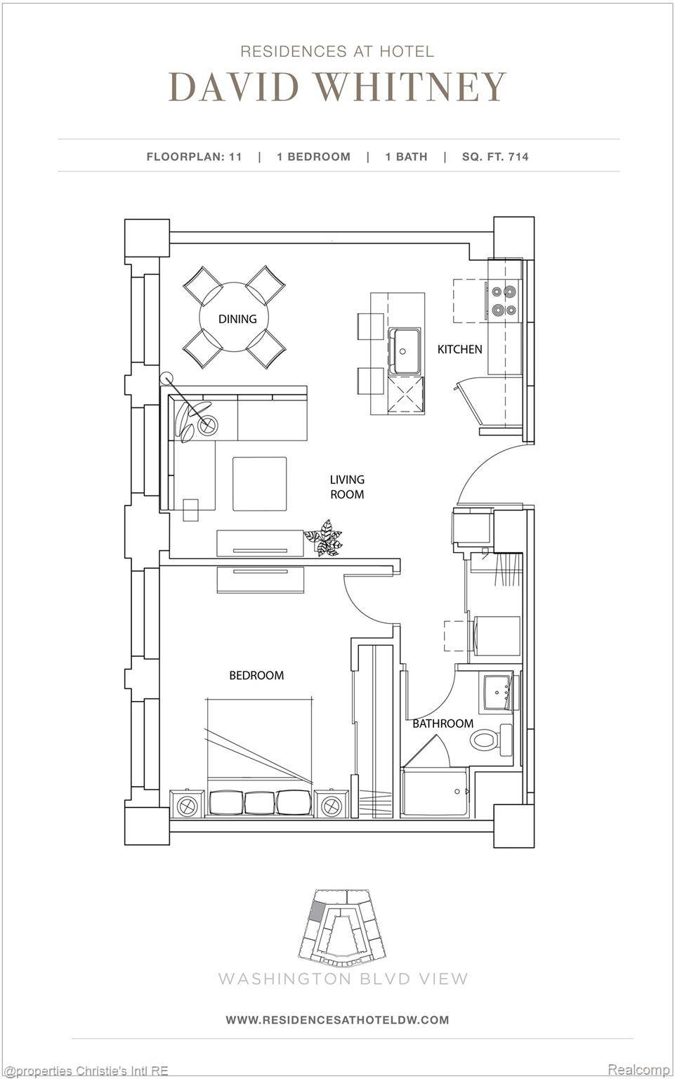 1 Park Avenue #1711, Detroit, MI 48226