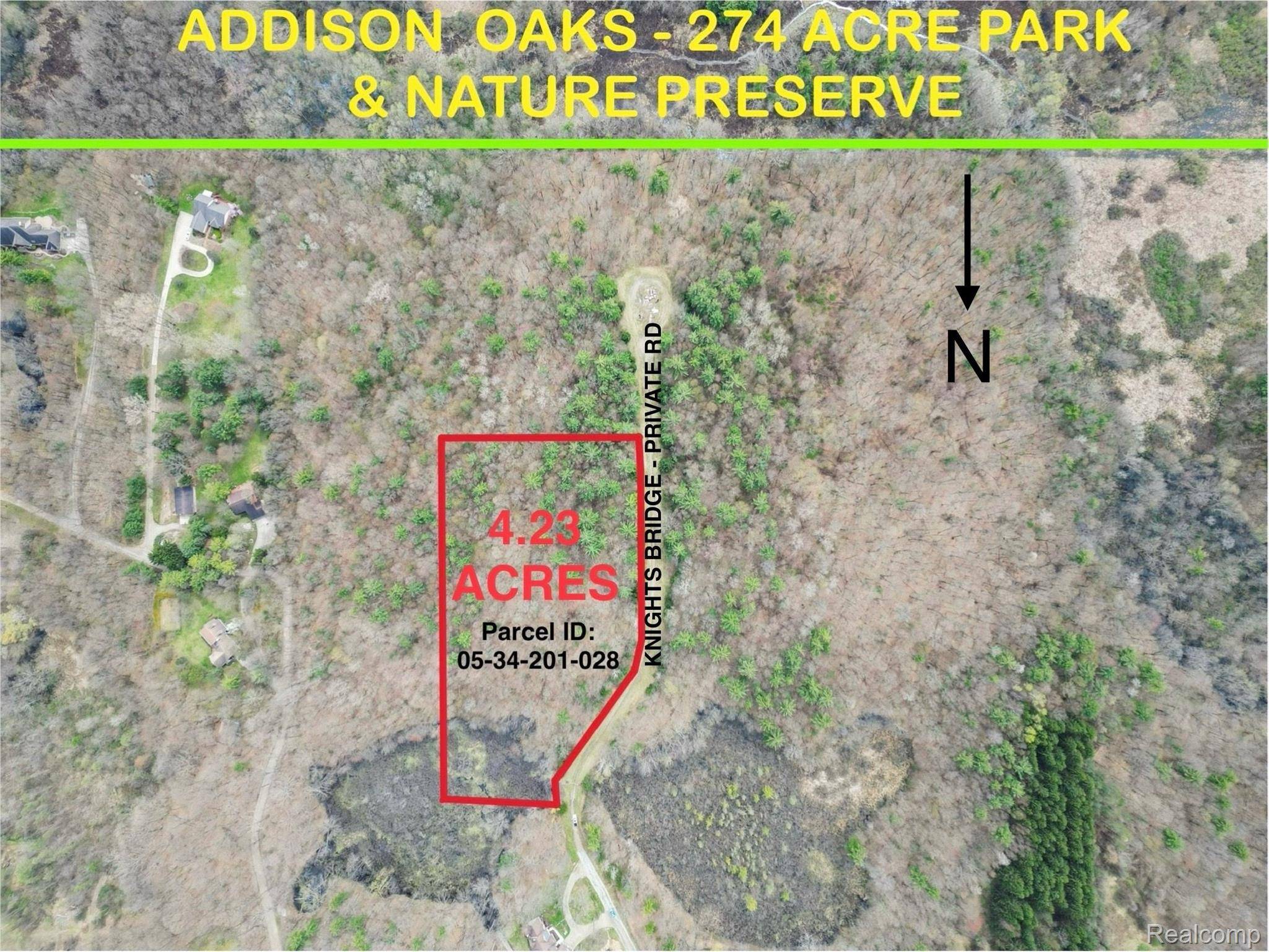 4.23 Acres VL - KNIGHTS BRIDGE RD, Addison Township, MI 48367