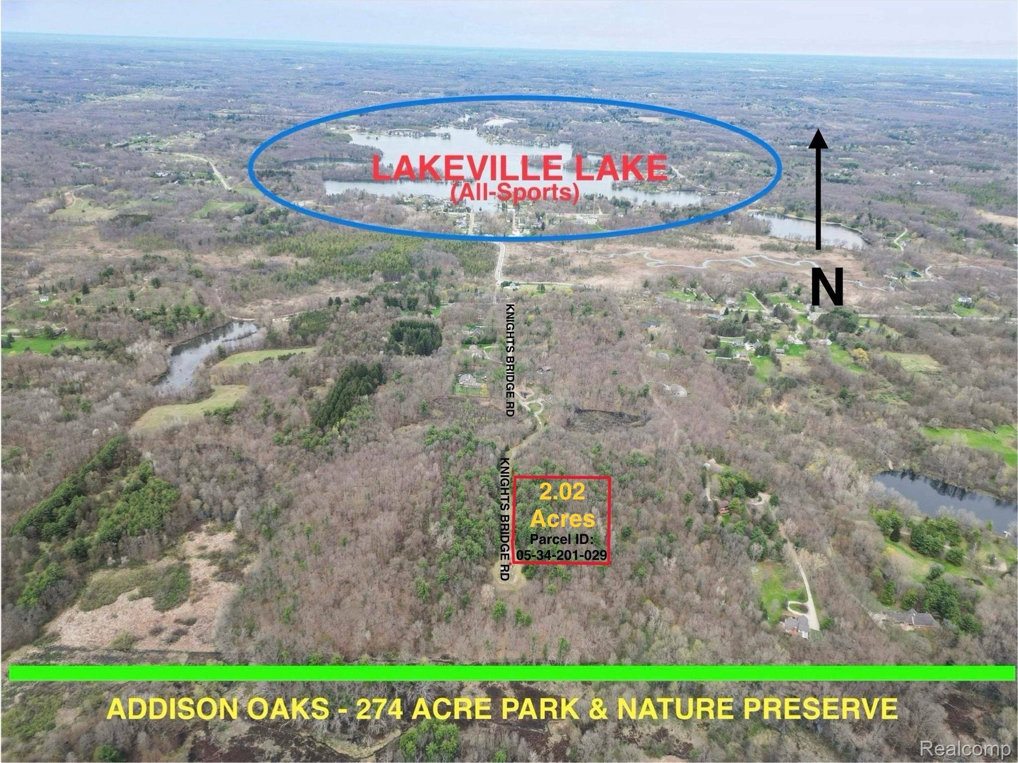 2.02 Acres VL - KNIGHTS BRIDGE RD, Addison Township, MI 48367