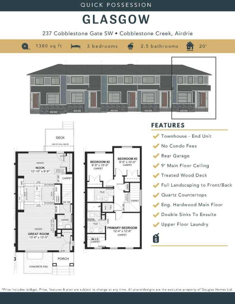 237 Cobblestone Gate SW, Airdrie, AB T4B 0R7