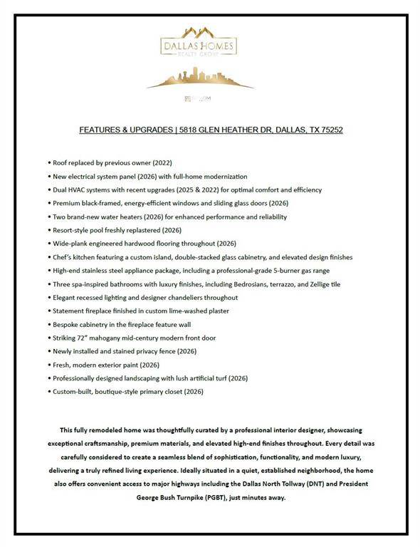 5818 Glen Heather Drive, Dallas, TX 75252