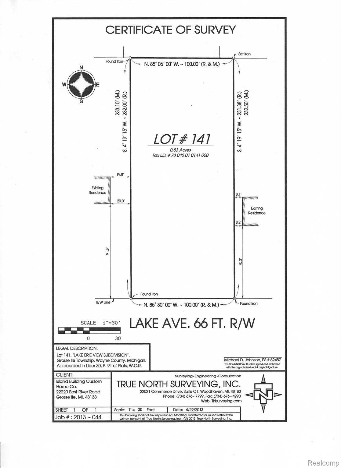 Vacant Lake RD, Grosse Ile Township, MI 48138