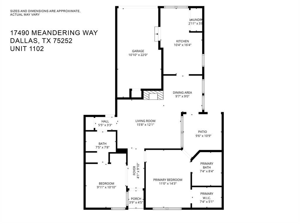 17490 Meandering Way #1102, Dallas, TX 75252