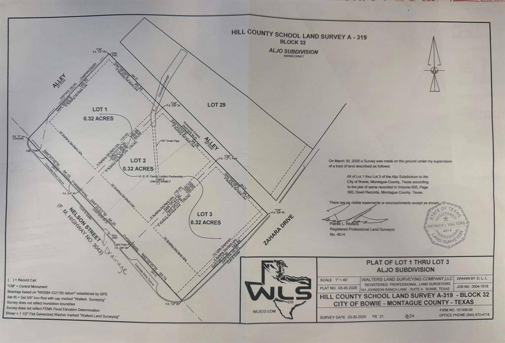 Lot 3 Aljo Nelson Street, Bowie, TX 76230