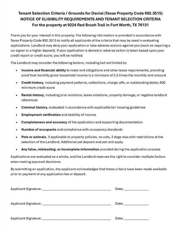 9224 Red Brush Trail, Fort Worth, TX 76131