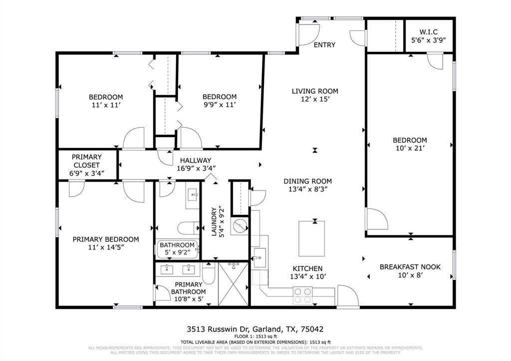 3513 Russwin Drive, Garland, TX 75042