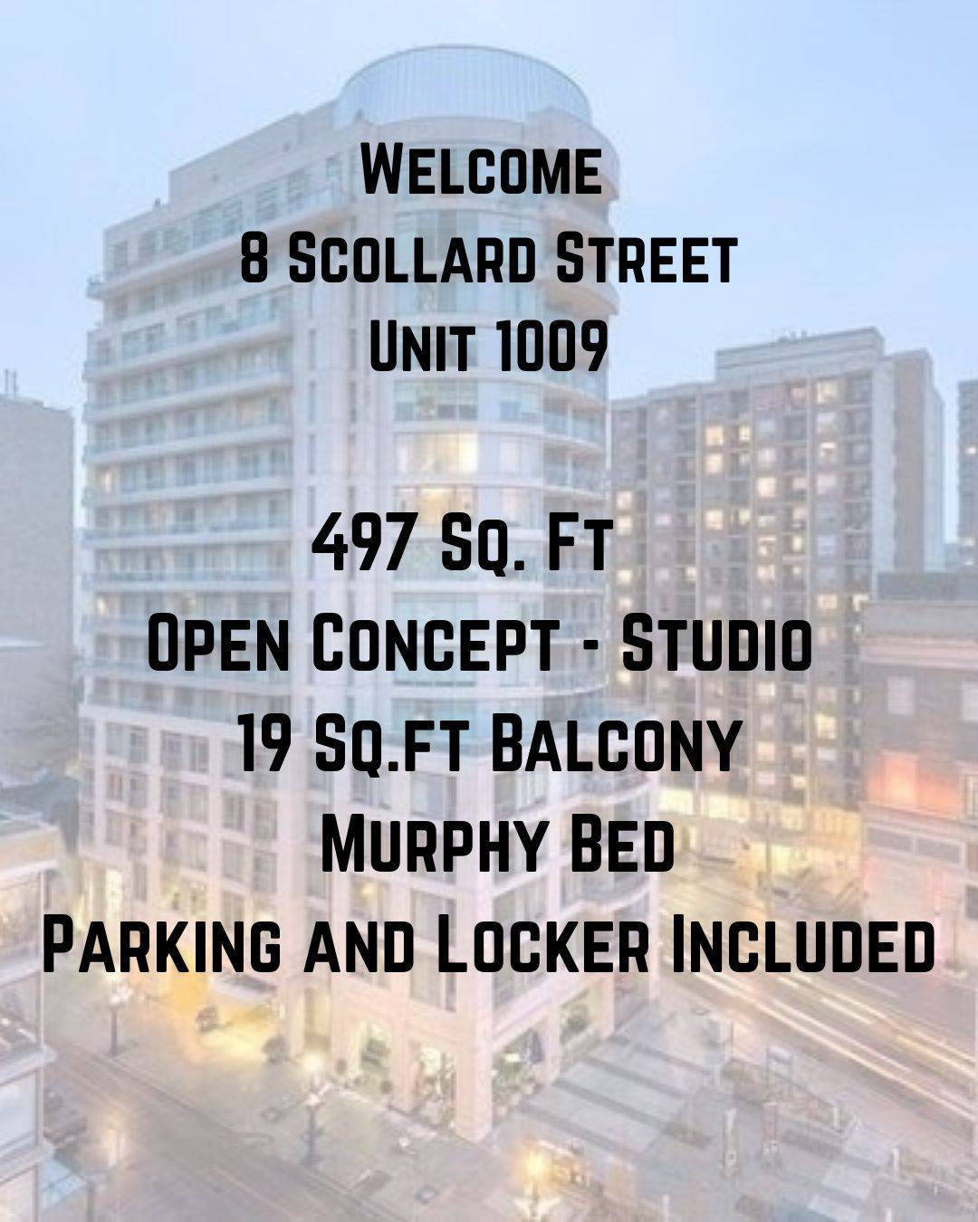 8 Scollard ST #1009, Toronto C02, ON M5R 1M2