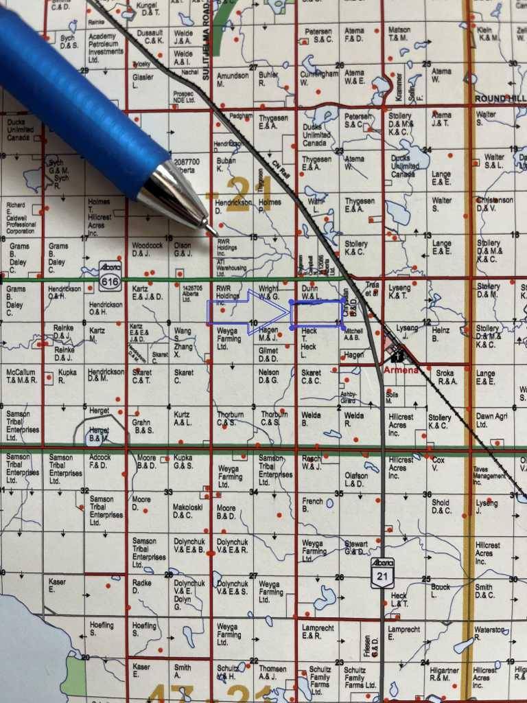 SH NW 11-48-21-W4 on Range Road 212, Armena, AB T0B 0G0