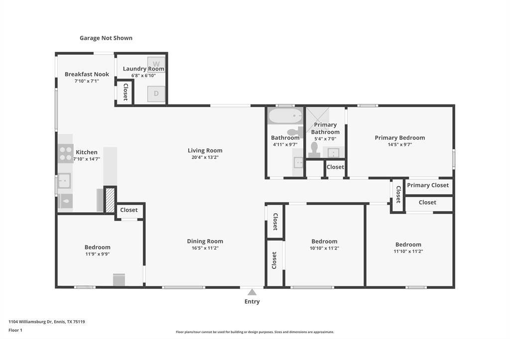 1104 Williamsburg Drive, Ennis, TX 75119