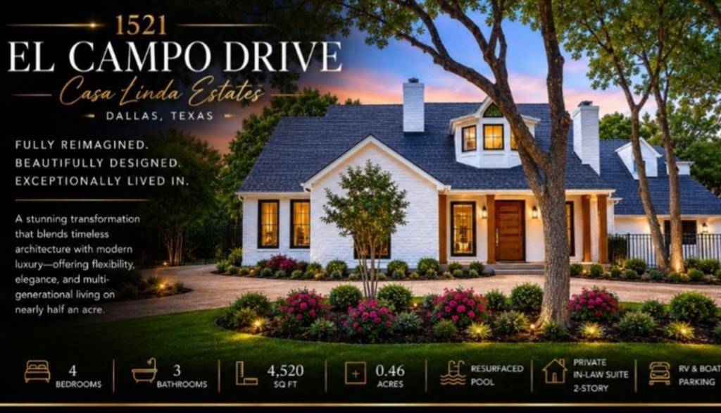 1521 El Campo Drive, Dallas, TX 75218