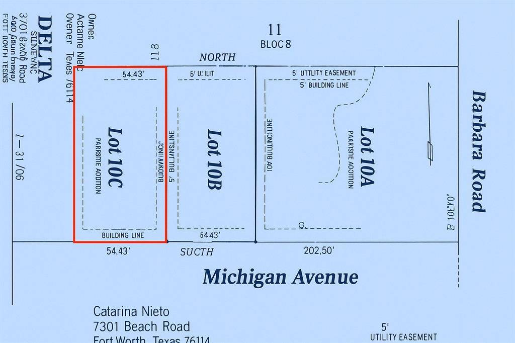 Lot 10C Michigan Avenue, Fort Worth, TX 76114