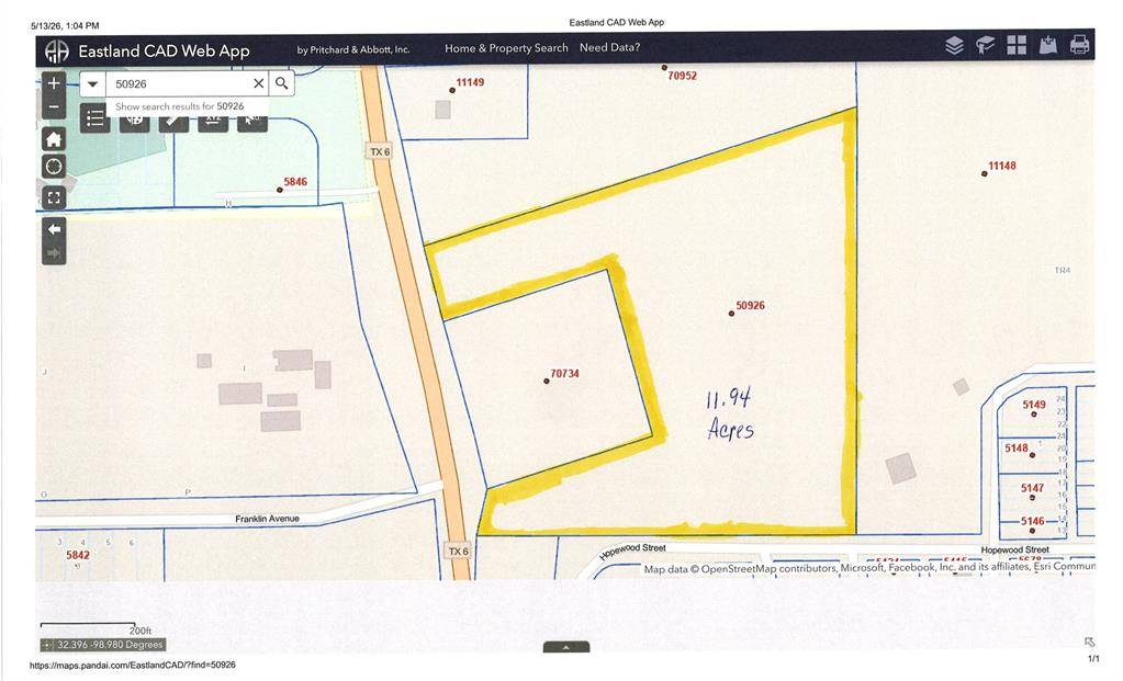 404 HIGHWAY 6, Cisco, TX 76437