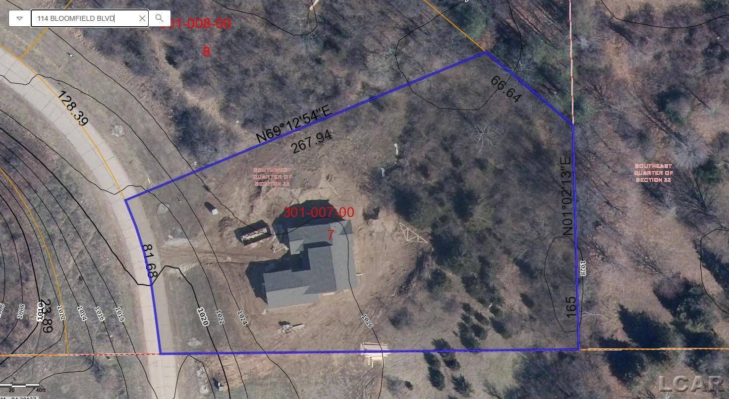 114 Bloomfield BLVD, Norvell Twp, MI 49230