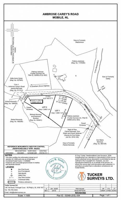 0 Ambrose Careys Road, Mobile, NL A0A 3A0