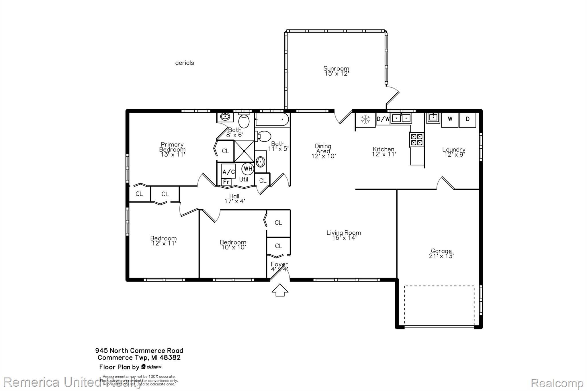 945 N Commerce RD, Commerce Charter Township, MI 48382