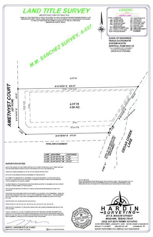 0 Amethyst Court, Caney City, TX 75148