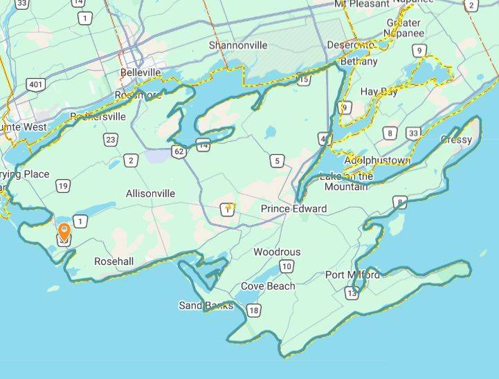 00 Loyalist Pkwy, Prince Edward County, ON K0K 1L0