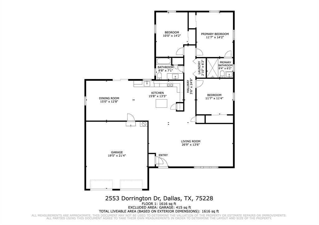 2553 Dorrington Drive, Dallas, TX 75228
