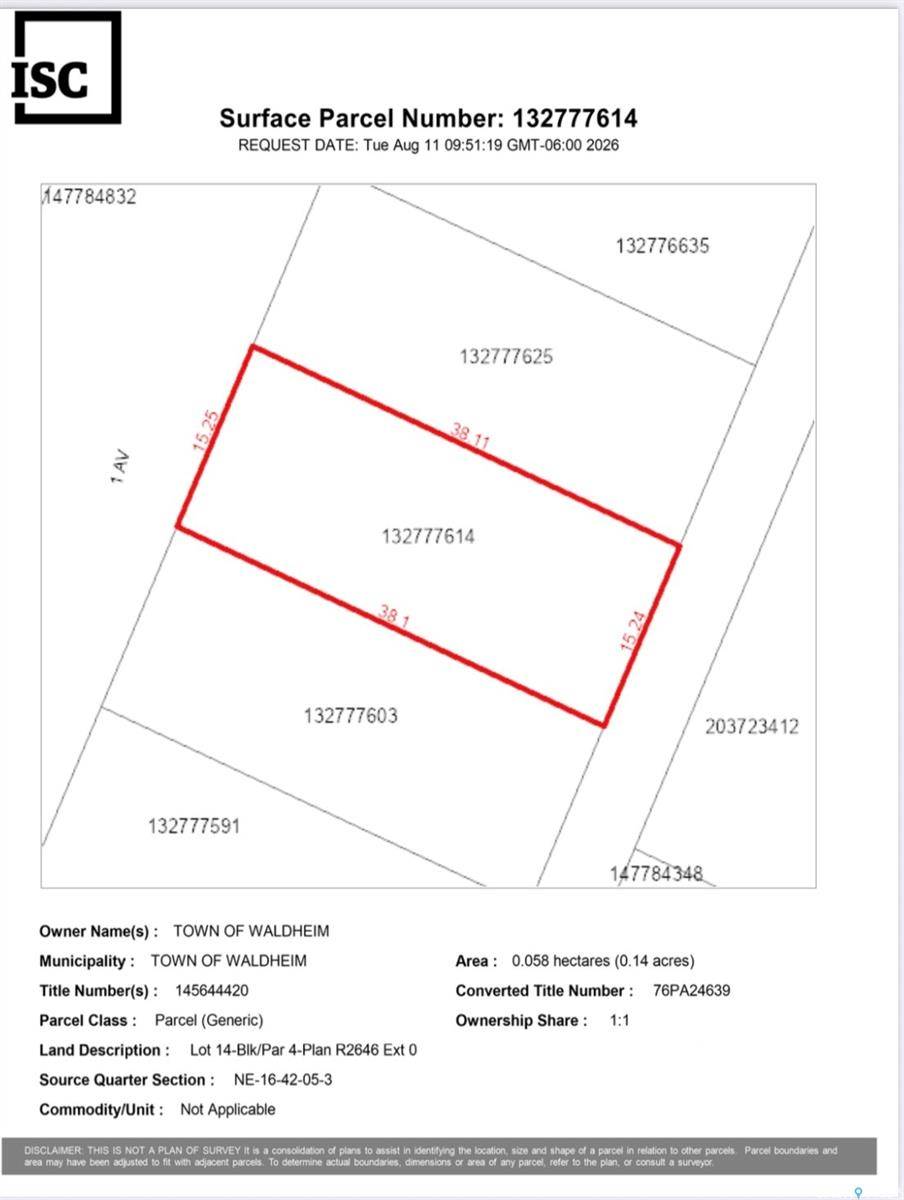 3006 1st AVENUE, Waldheim, SK S0K 4R0