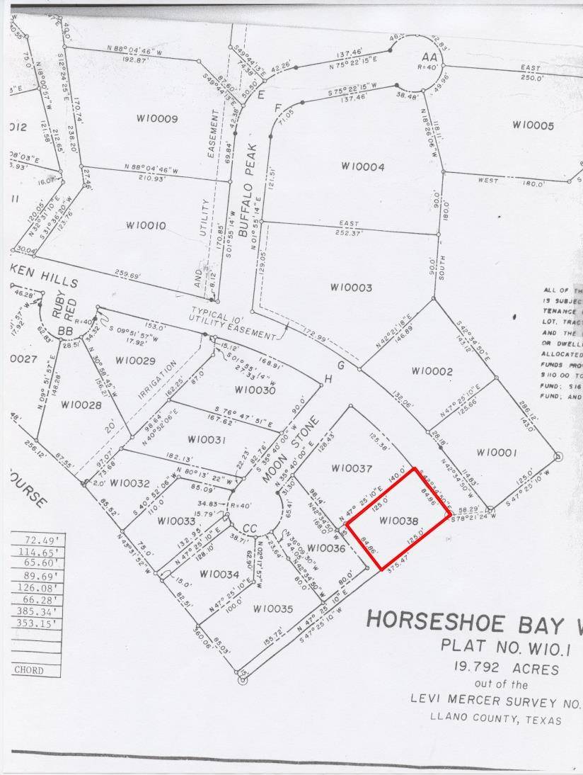 W10038 A Broken Hills, Horseshoe Bay, TX 78657