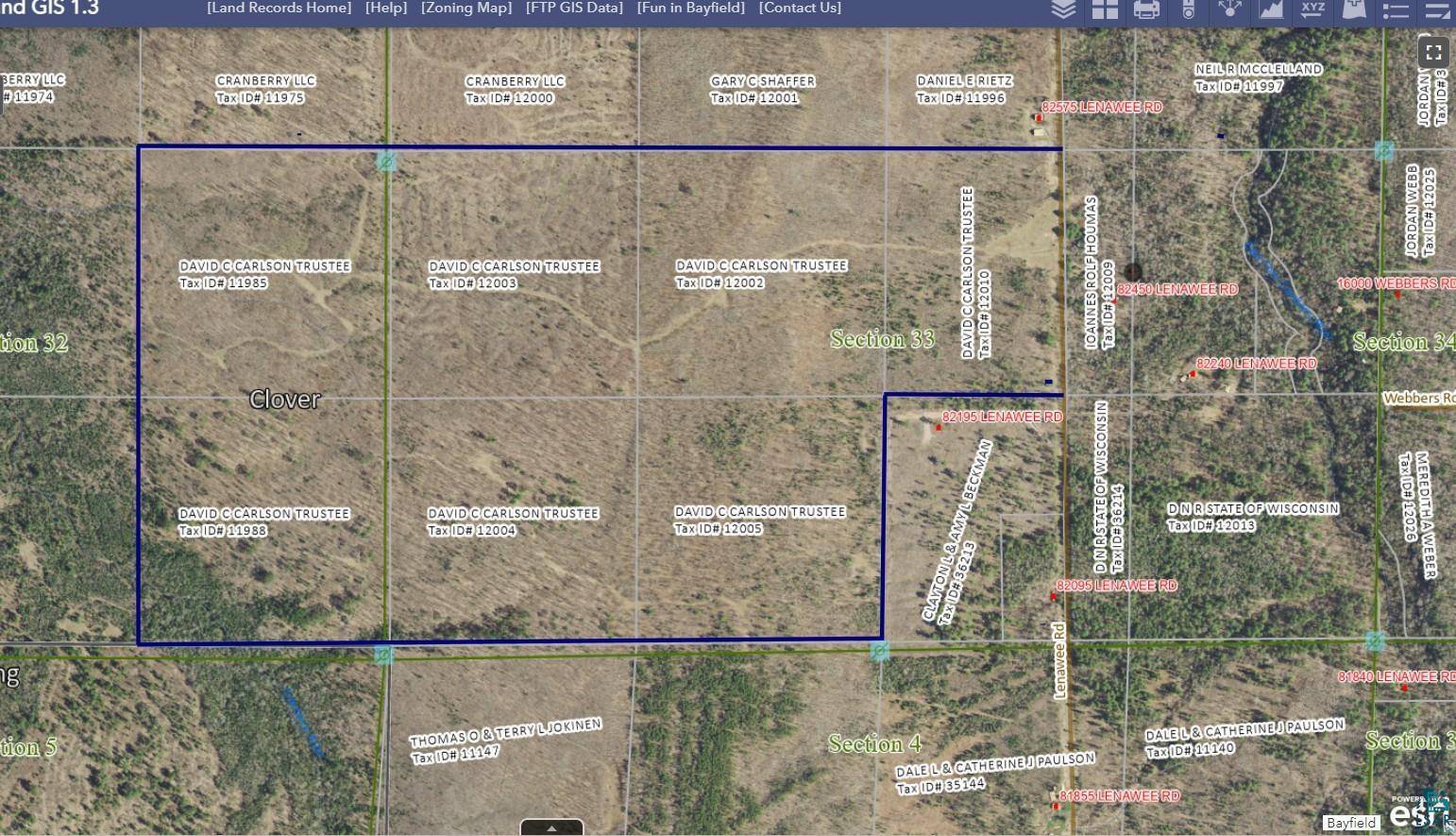 824XX Lenawee Rd, Herbster, WI 54844