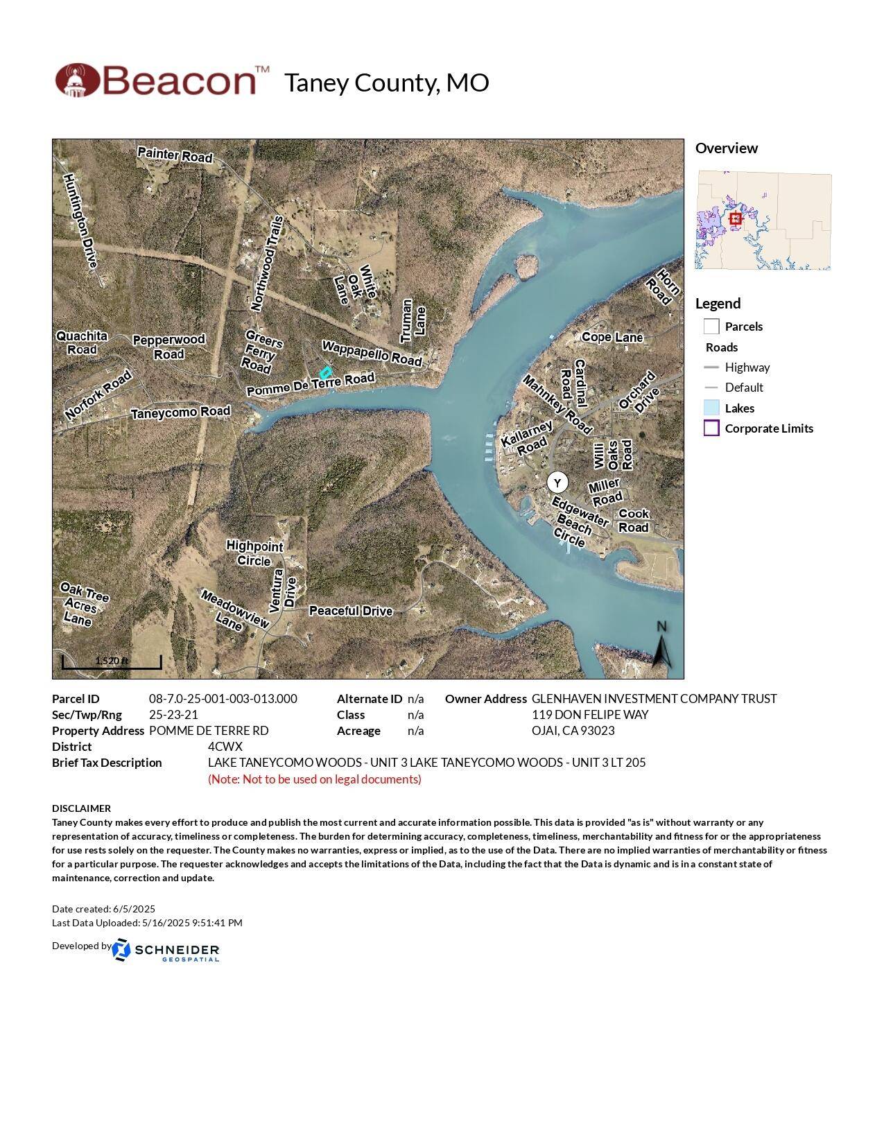 Lot 205 Lake Taneycomo Woods, Branson, MO 65616