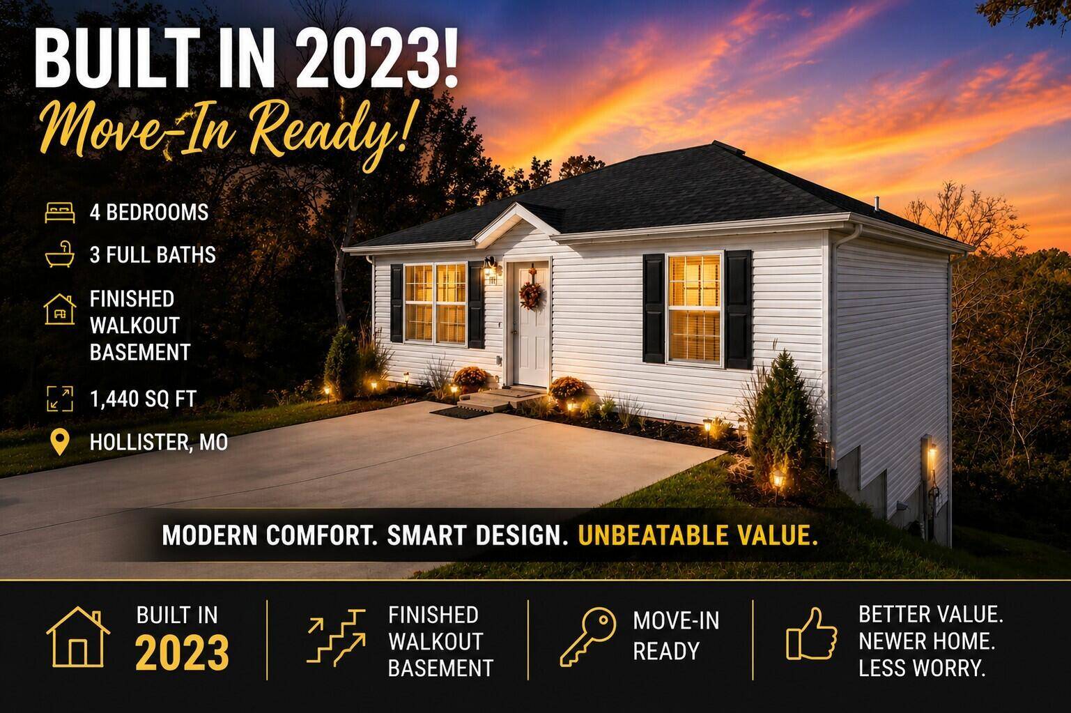 393 Walnut ST, Hollister, MO 65672