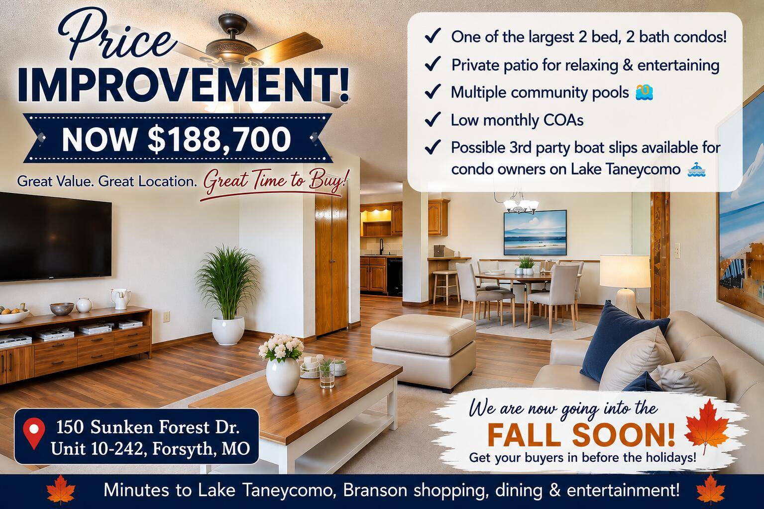 150 Sunken Forest DR #10-242, Forsyth, MO 65653