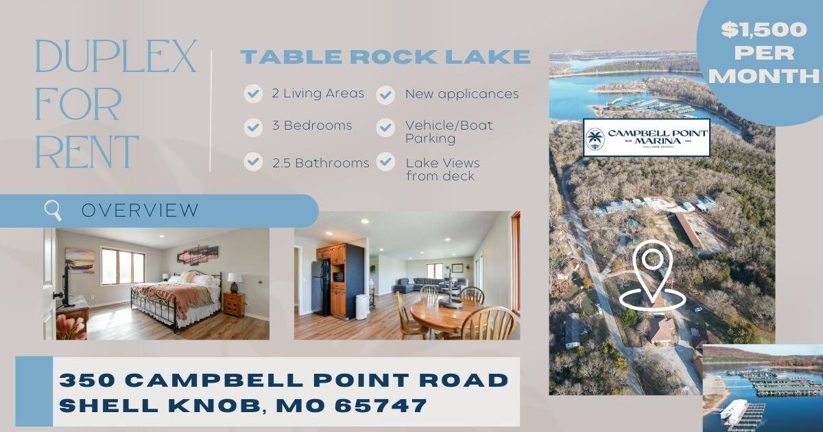 350 Campbell Point RD #1, Shell Knob, MO 65747