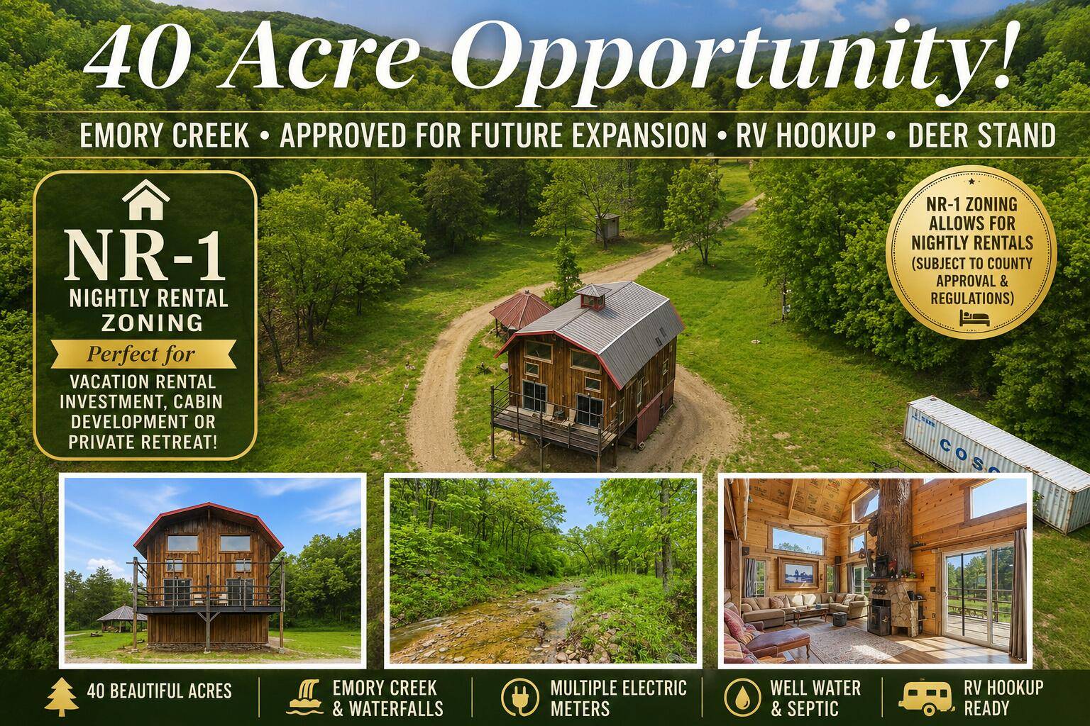 421 N Emory Creek RD, Walnut Shade, MO 65771