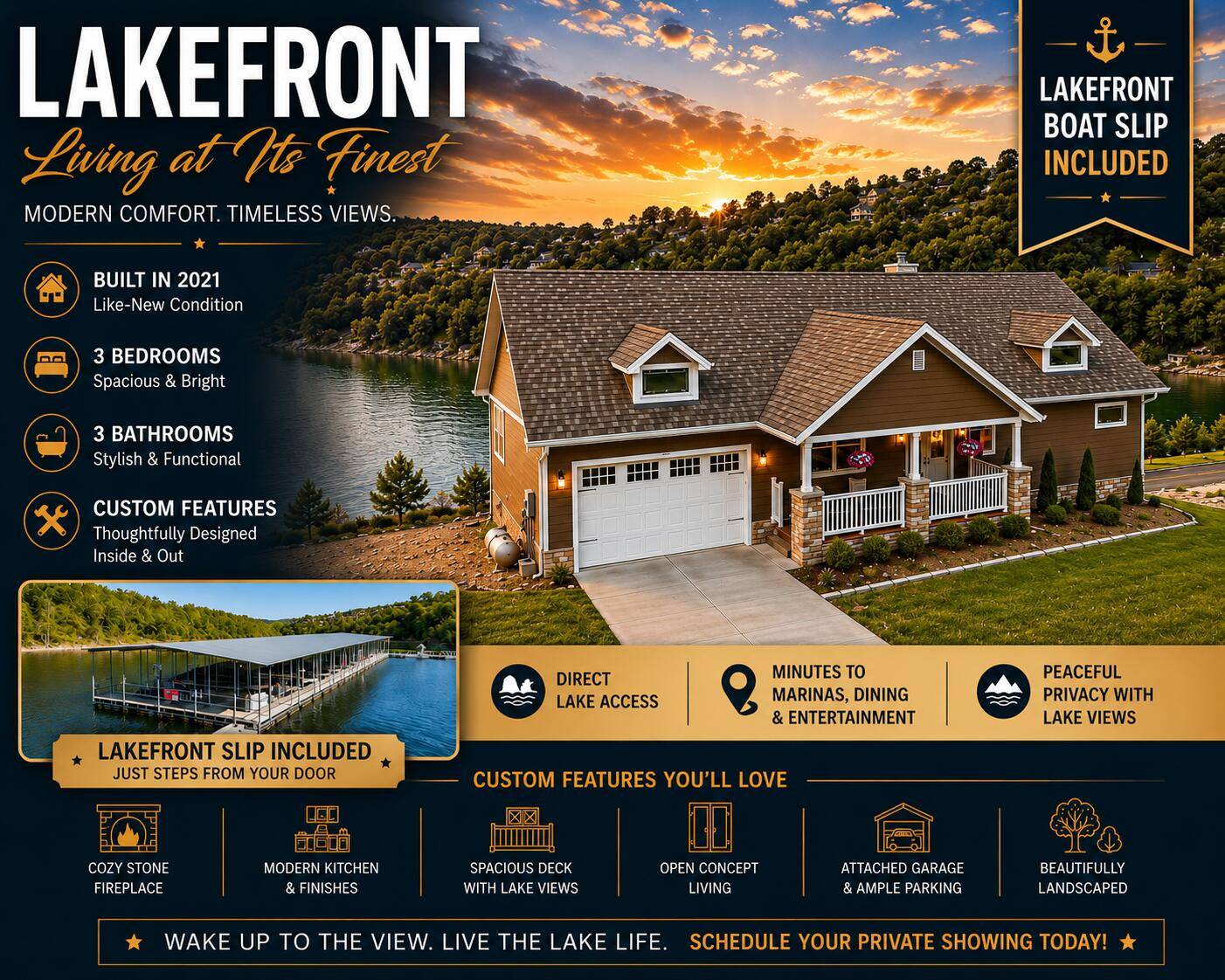 134 Little Creek LN, Kimberling City, MO 65686