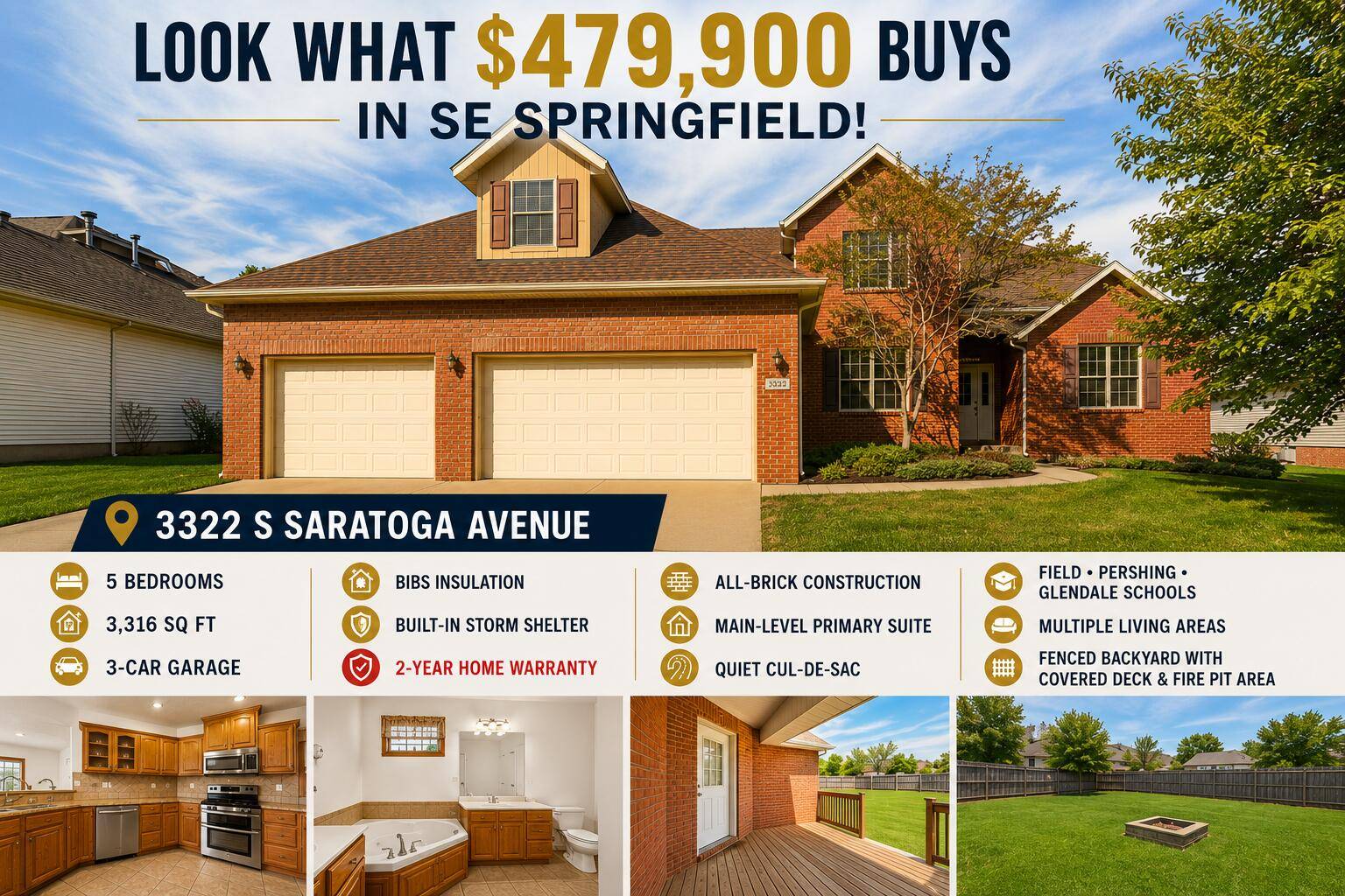 3322 S Saratoga AVE, Springfield, MO 65804