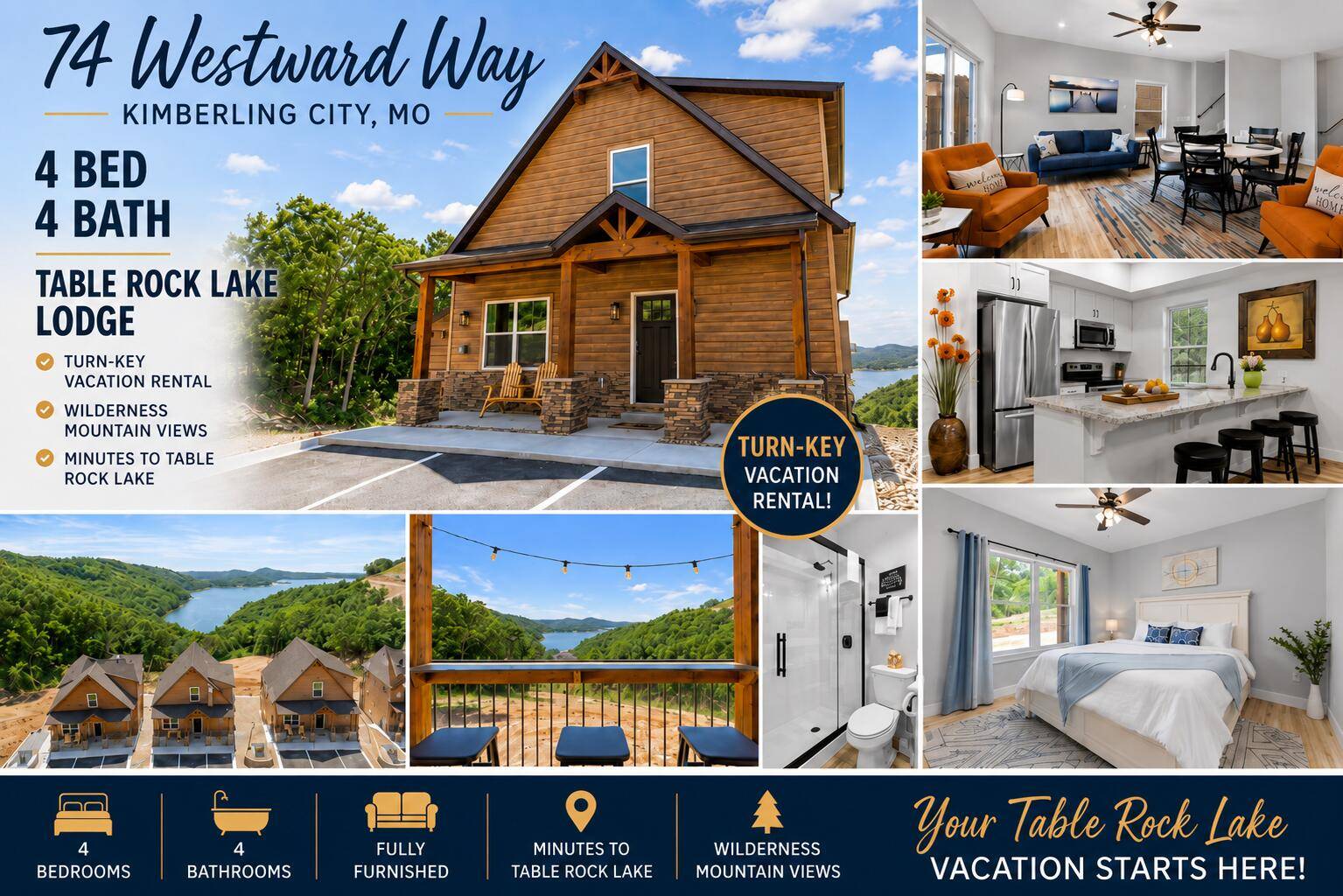 74 Westward WAY, Kimberling City, MO 65686