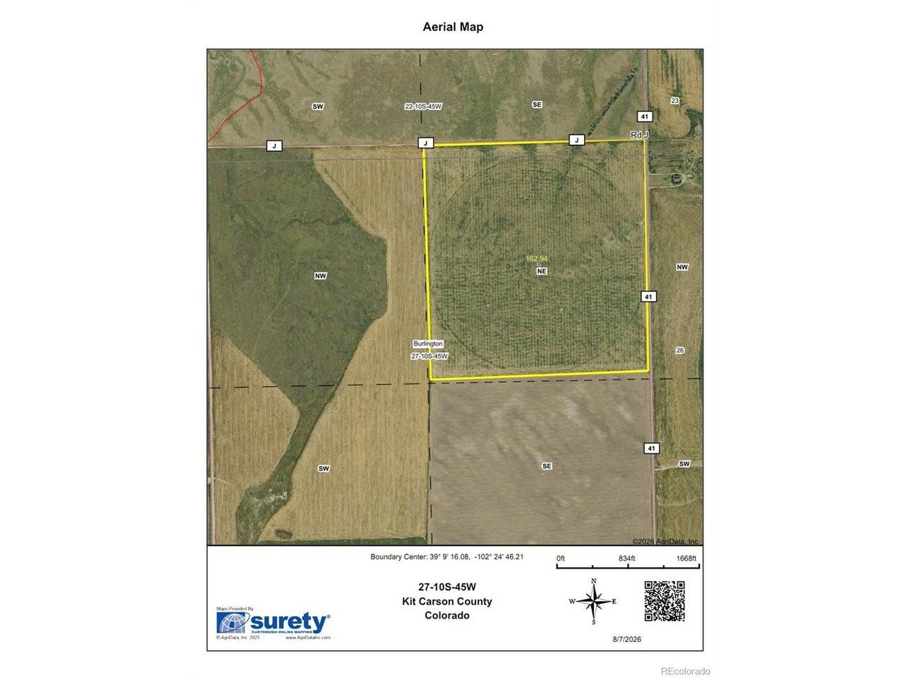 NE4 27 10s 45w, Bethune, CO 80807