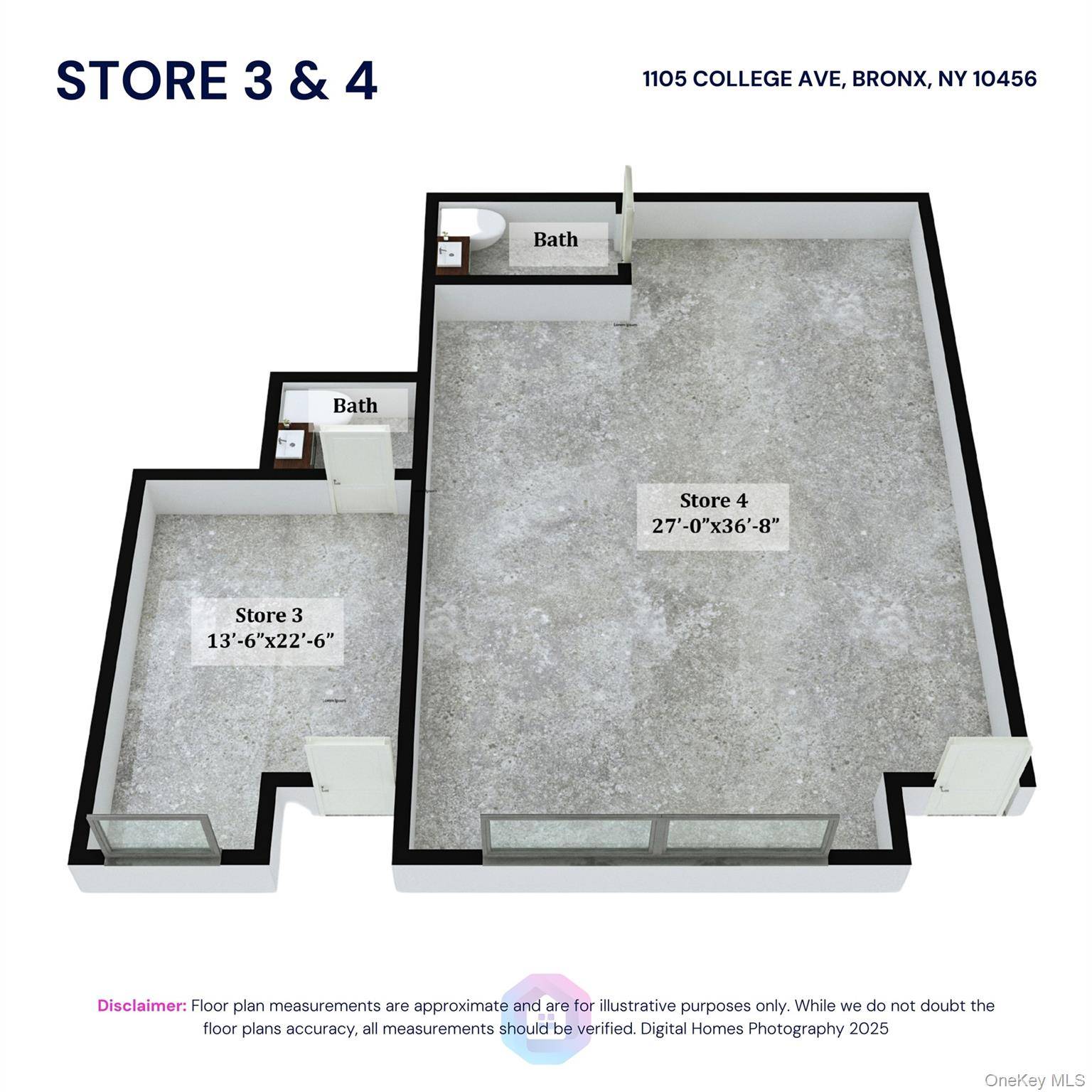 1105 College AVE #Store 3 -4, Bronx, NY 10456