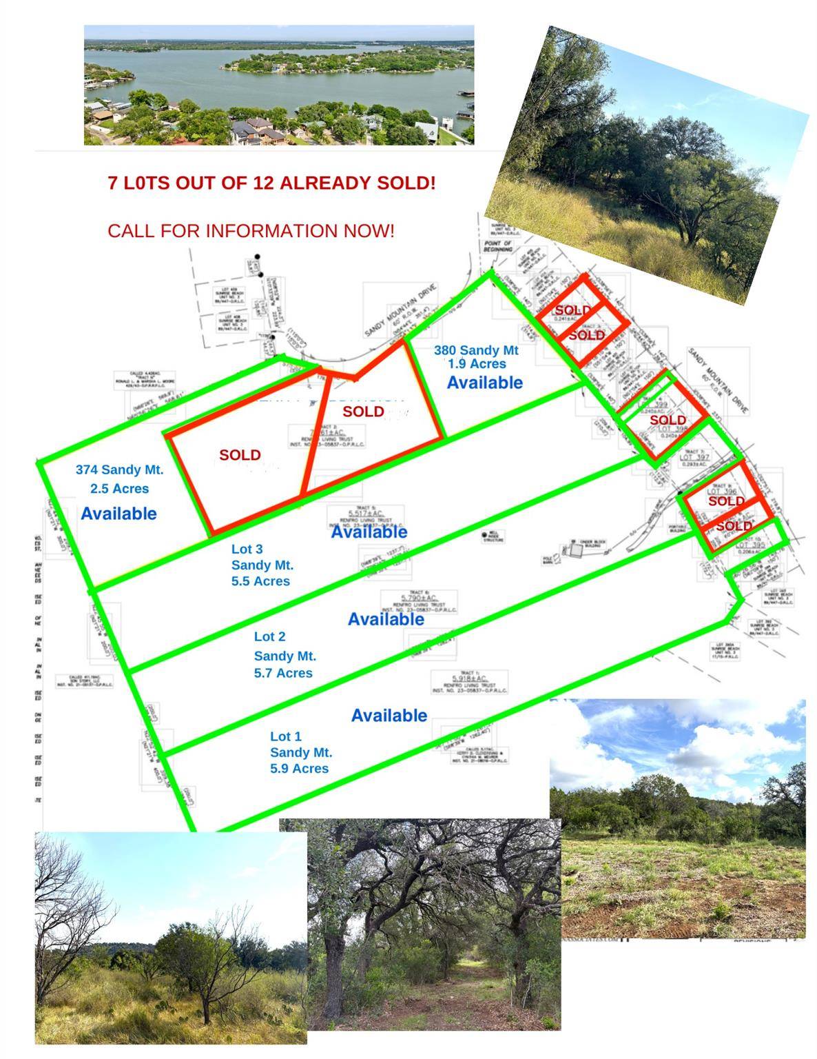 TBD Lot 3 Sandy Mountain, Sunrise Beach, TX 78643