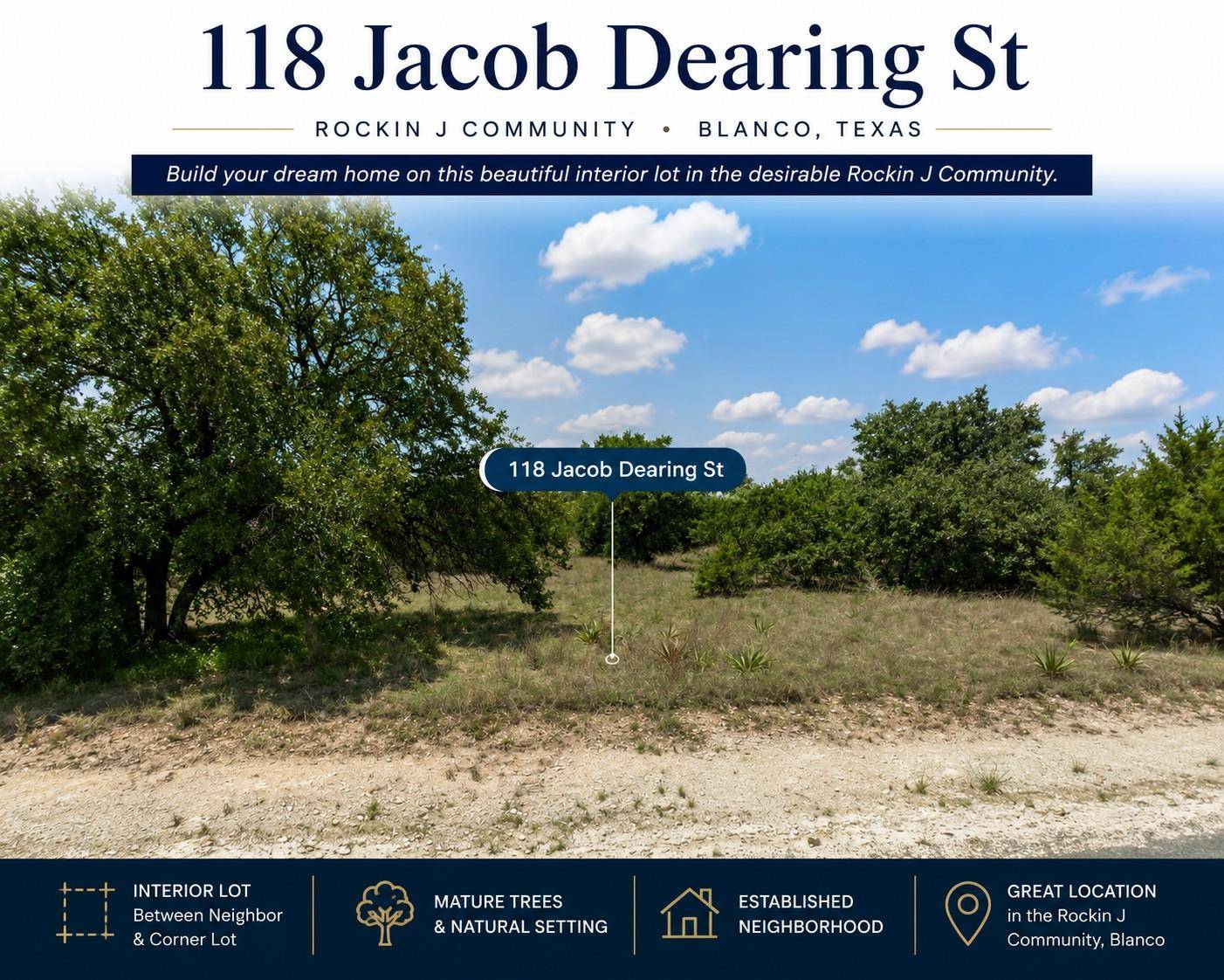 118 Jacob Dearing ST, Blanco, TX 78606