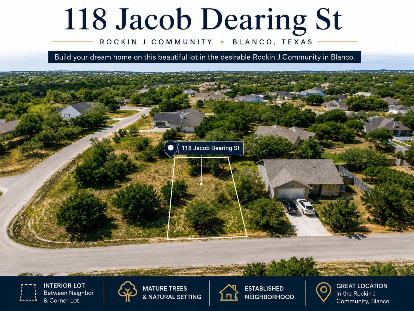 118 Jacob Dearing ST, Blanco, TX 78606