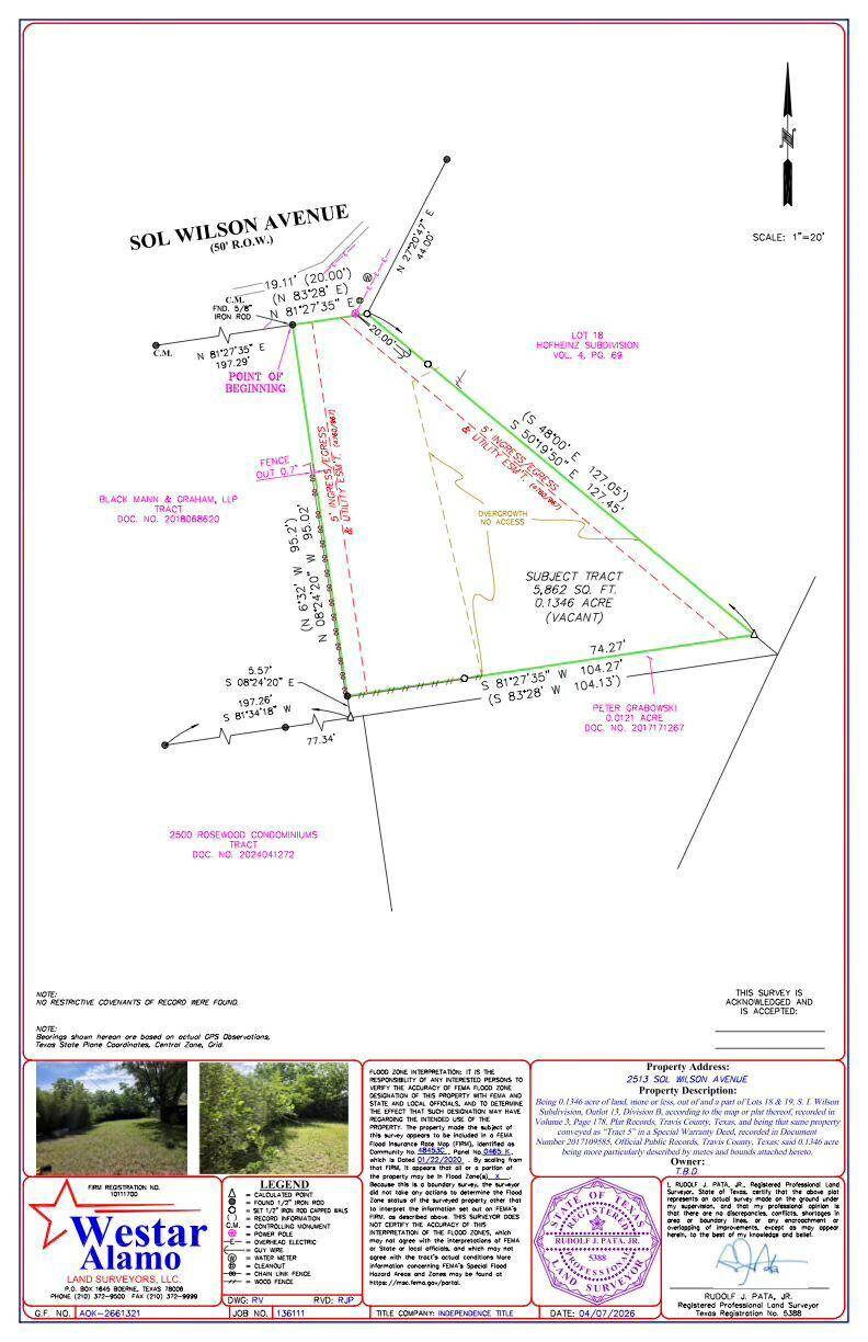 2513 Sol Wilson Ave, Austin, TX 78702